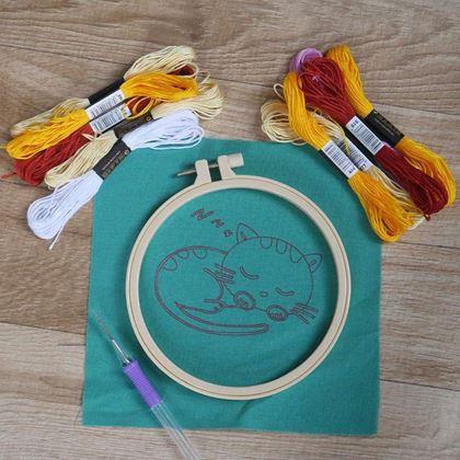 Kép valamiből Hímzés gyerekeknek  -  macska