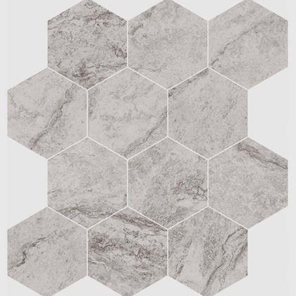 Kép valamiből 10 db öntapadós hatszögletű panel - szürke mozaik