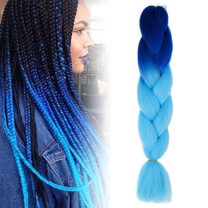 Kép valamiből Ombre hajpótlás - kék