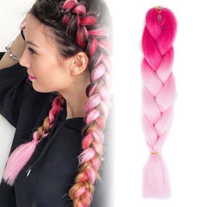 Kép valamiből Ombre hajpótlás - rózsaszínű