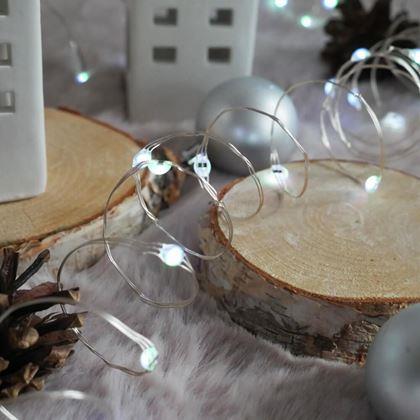 Kép valamiből Fényfüzér távirányítóval, színes/meleg/hideg fény, 5 m