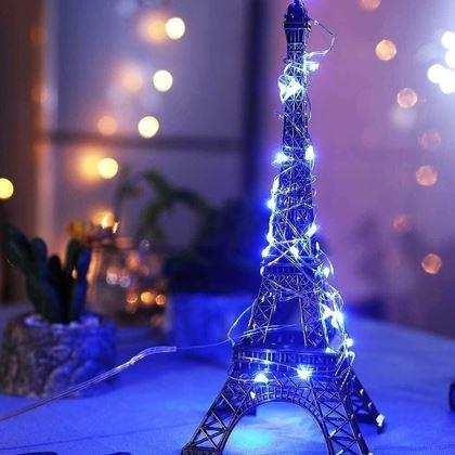 Kép valamiből Fényfüzér távirányítóval, színes/meleg/hideg fény, 5 m