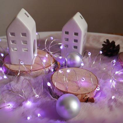 Kép valamiből Fényfüzér távirányítóval, színes/meleg/hideg fény, 5 m