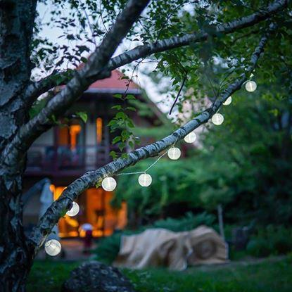Kép Napelemes LED lampionfüzér