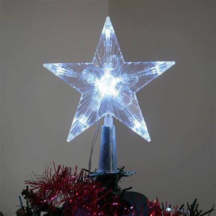 Kép valamiből Karácsonyi világító csillag a karácsonyfára -  hideg fény