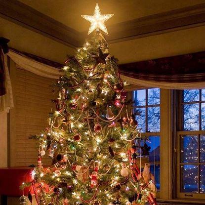 Kép Karácsonyi világító csillag a karácsonyfára