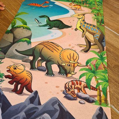 Kép valamiből Játékszőnyeg - dinoszauruszok