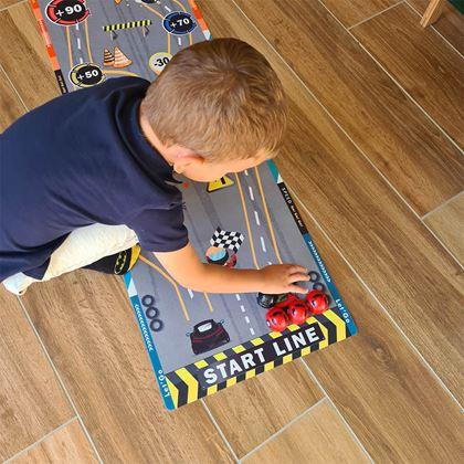Kép valamiből Játékszőnyeg - versenyautók