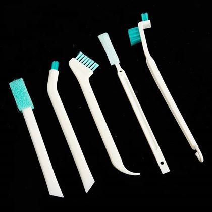 Kép valamiből Nehéz hozzáférhető helyek tisztítására szolgáló kefék készlete, 5 db