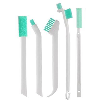 Kép valamiből Nehéz hozzáférhető helyek tisztítására szolgáló kefék készlete, 5 db