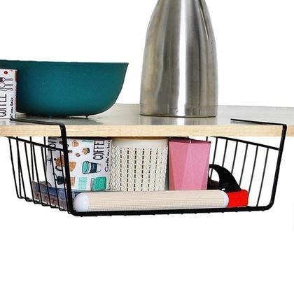 Kép valamiből Kiegészítő akasztható fémkosár - fekete