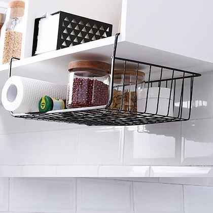 Kép valamiből Kiegészítő akasztható fémkosár - fekete