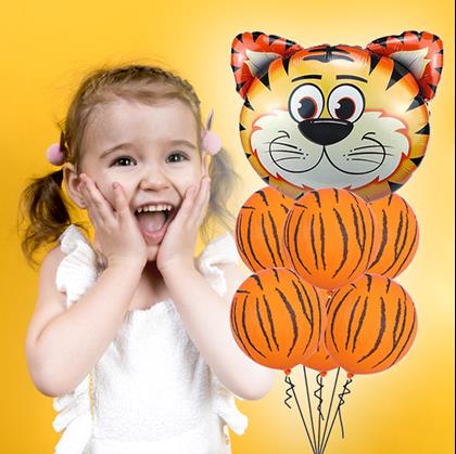 Kép valamiből Vidám lufik 7 db - Tigris