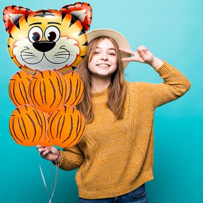 Kép valamiből Vidám lufik 7 db - Tigris