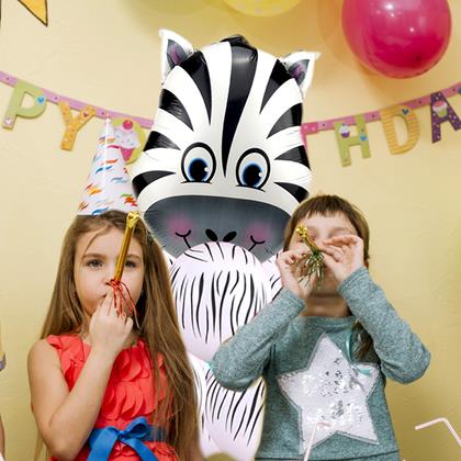 Kép valamiből Vidám lufik 7 db - zebra