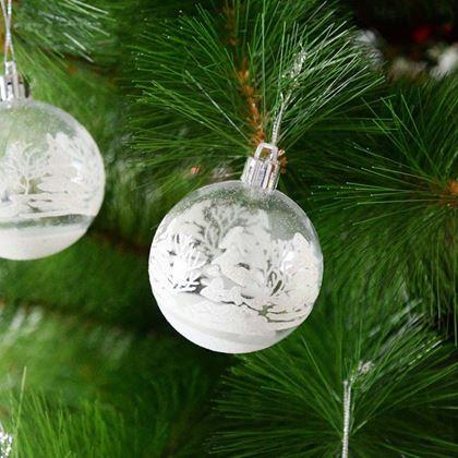 Kép valamiből Karácsonyi díszek 6 db - átlátszó