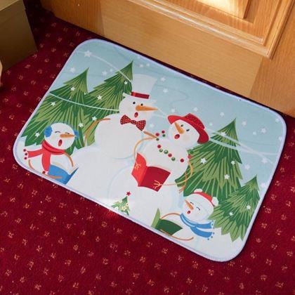 Kép valamiből Karácsonyi lábtörlő  -  hóemberek