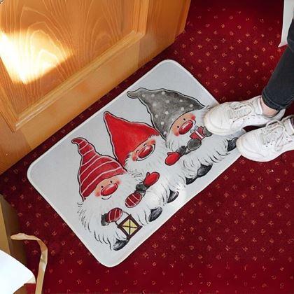 Kép valamiből Karácsonyi lábtörlő  -  manók