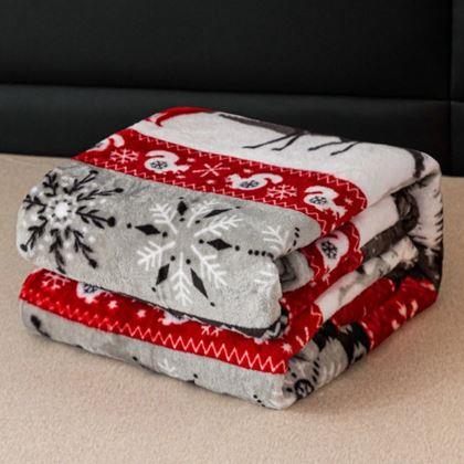 Kép valamiből Karácsonyi mikropolár takaró erdei királyság 150 x 200 cm