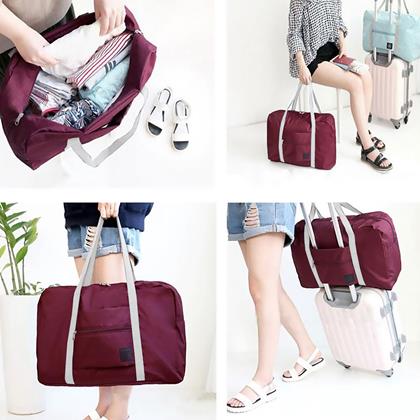 Kép valamiből Összehajtható utazótáska – bordó