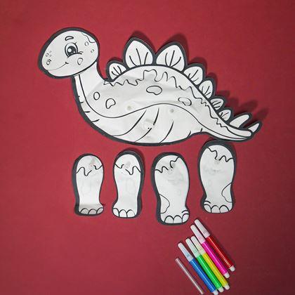 Kép valamiből Felfújható kifestőkönyv - Stegoszaurus