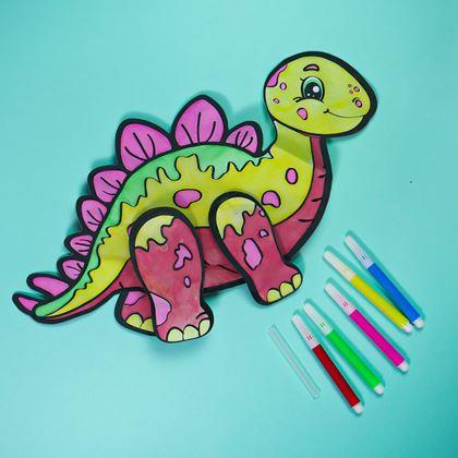 Kép valamiből Felfújható kifestőkönyv - Stegoszaurus