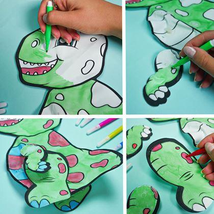 Kép valamiből Felfújható kifestőkönyv - T-Rex
