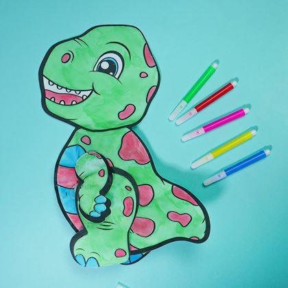 Kép valamiből Felfújható kifestőkönyv - T-Rex