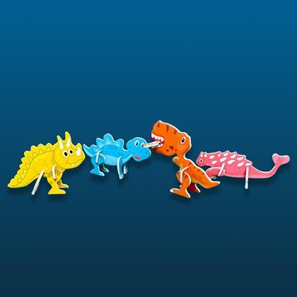 Kép valamiből 3D dinoszaurusz puzzle, 25 db