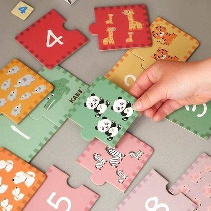 Kép valamiből Oktató puzzle – számolás, 20 darab