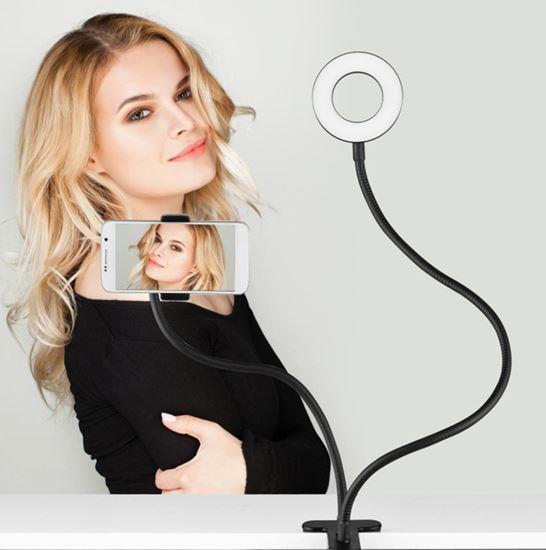 Kép valamiből Selfie telefontartó LED megvilágítással