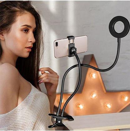 Kép valamiből Selfie telefontartó LED megvilágítással