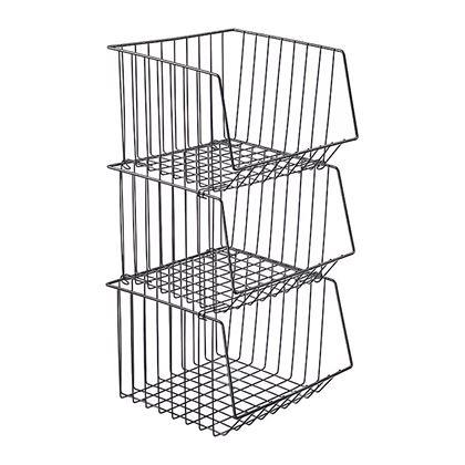 Kép valamiből Háromszintes, egymásra rakható fémrendező