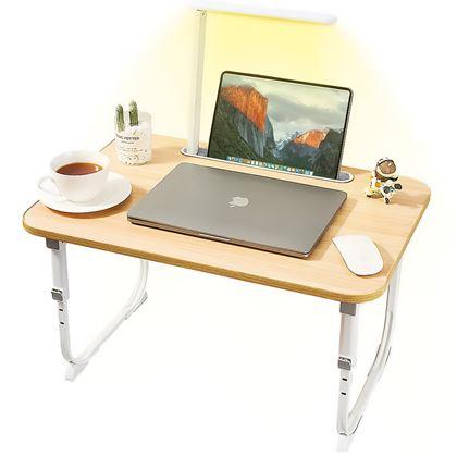 Kép valamiből Kihúzható laptopasztal USB lámpával