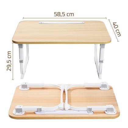 Kép valamiből Kihúzható laptopasztal USB lámpával