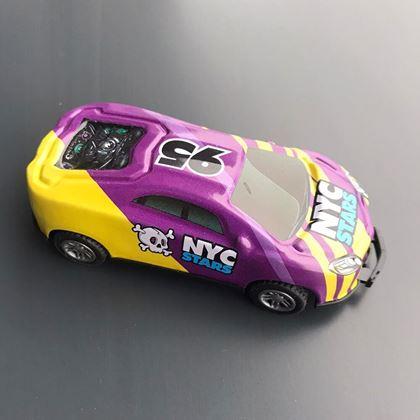 Kép valamiből Átfordulós kaszkadőr játékautó  - sárga-lila