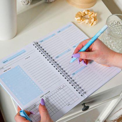 Kép valamiből Dátum nélküli határidőnapló  -  kék