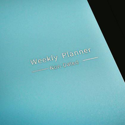 Kép valamiből Dátum nélküli határidőnapló  -  kék