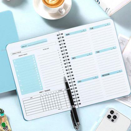 Kép valamiből Dátum nélküli határidőnapló  -  kék