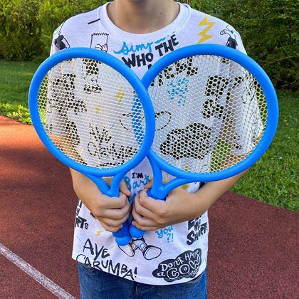 Kép valamiből Gyerek tollaslabda készlet - ütők, labda, tollaslabda-labda