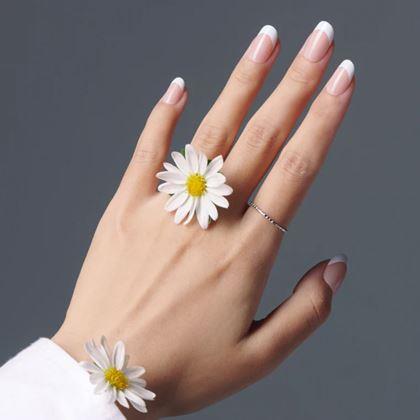 Kép valamiből Elegáns körömmatricák - francia manikűr - fehér