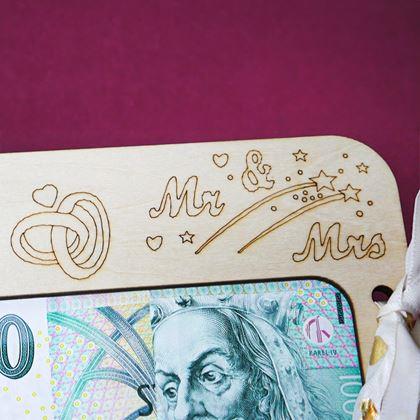 Kép valamiből Esküvői ajándék - fa pénztartó doboz