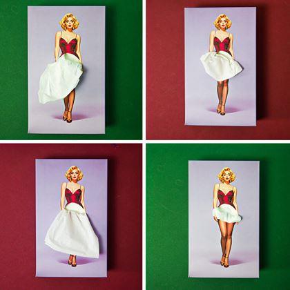 Kép valamiből Papírzsebkendők dobozban - hölgy ruhában