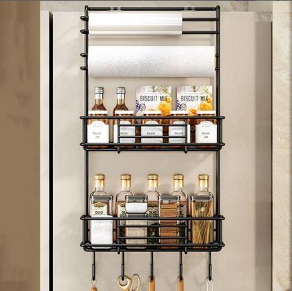 Kép valamiből Fekete hűtőszekrény fém szervező