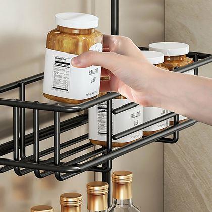 Kép valamiből Fekete hűtőszekrény fém szervező