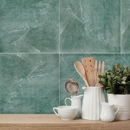 Kép valamiből Öntapadó csempe 30x30 cm  -  kék szürke márvány