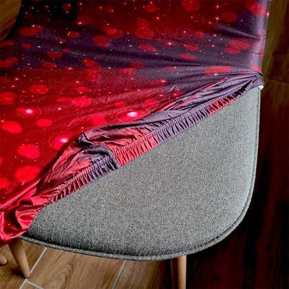 Kép valamiből Karácsonyi motívumú székborítás  - piros karácsonyi elegancia