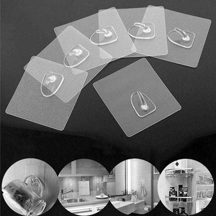 Kép valamiből 10 db öntapadós akasztó fúrás nélkül