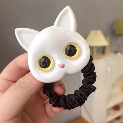 Kép valamiből Cica hajgumi - fehér