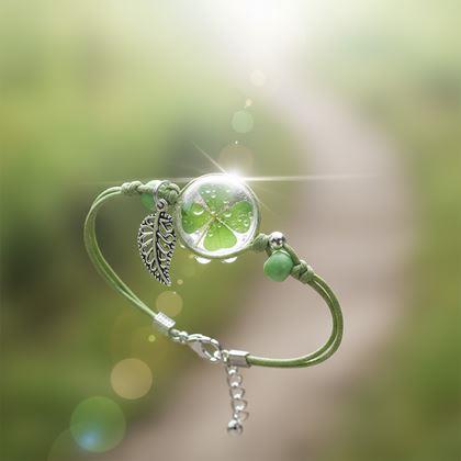 Kép valamiből Karkötő - négylevelű lóhere